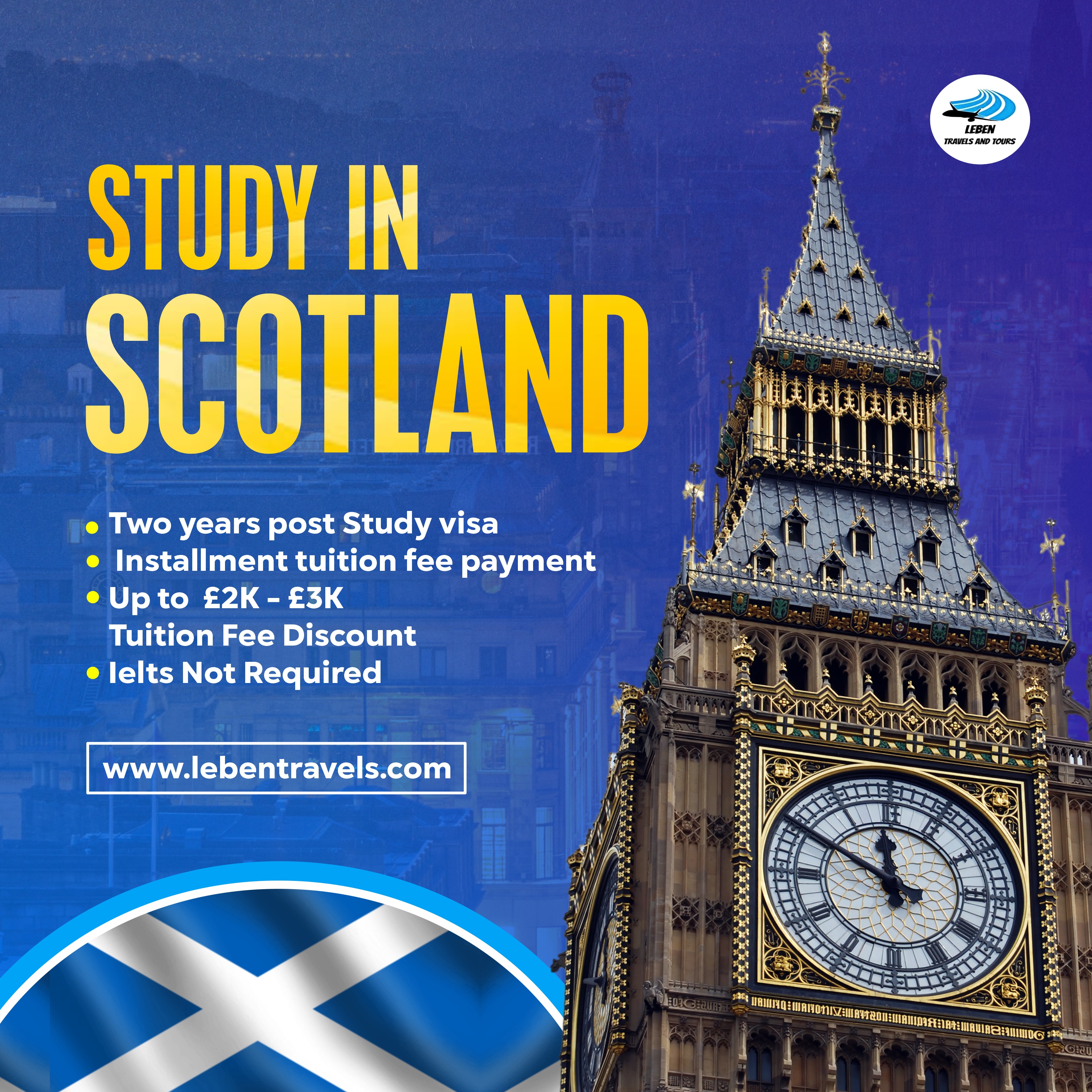 STUDY IN Scotland TODAY NIGERIA STUDY AGENT certification