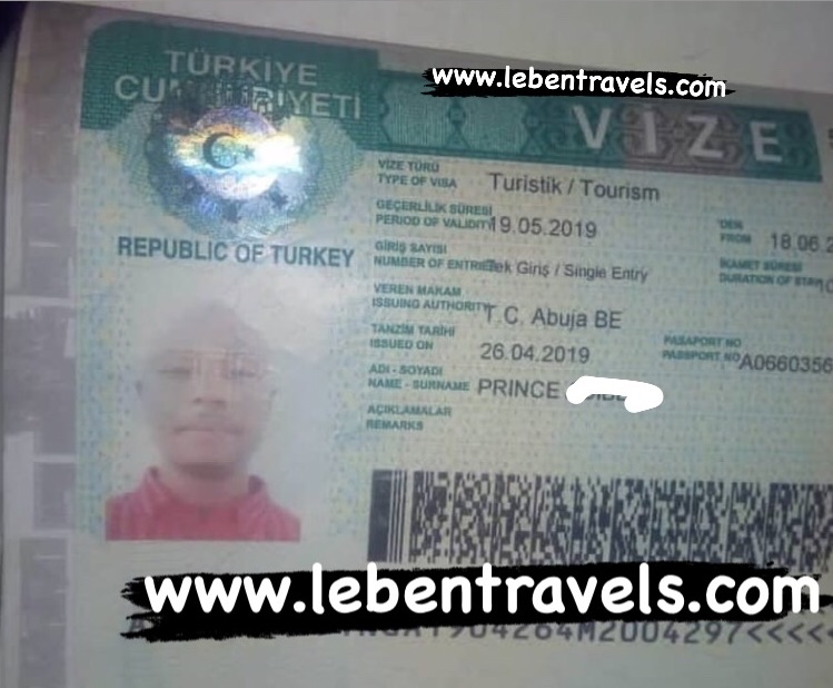 TURKEY TOURISM VISA