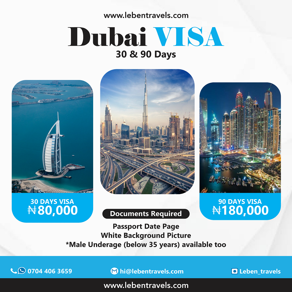 Number 1 Dubai UAE Visa Agent in Nigeria Lagos
