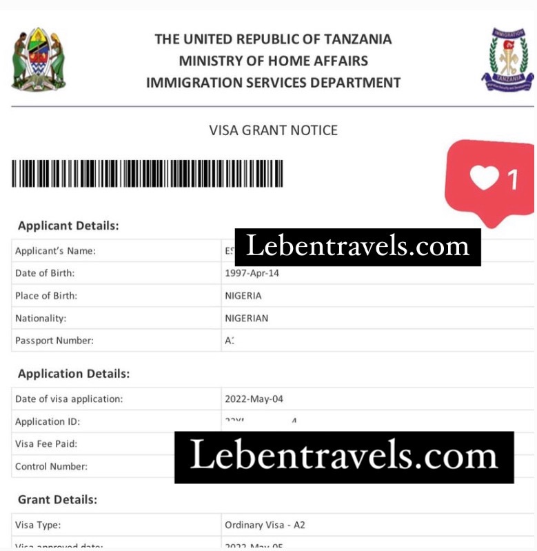 tanzania-tourist-visa-from-nigeria